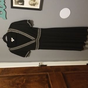 NWOT Talbots Black and White Dress SZ MED